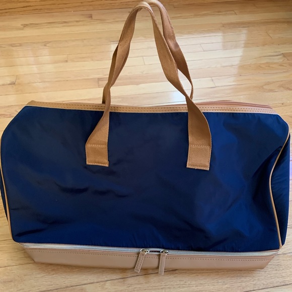 Bags Navy Weekender Bag With Shoe Compartment Poshmark